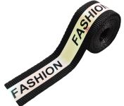 Тесьма тк. голографик Fashion, 2см, черная