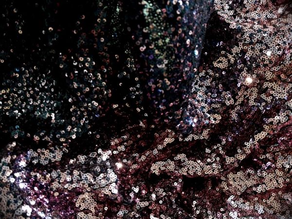 Пайетка на сетке градиент омбре цвет сине розовый