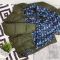 Подклад легкий принт Звездочки на синем